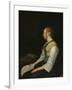 Seated Girl in Peasant Costume, c. 1650-60-Gerard ter Borch or Terborch-Framed Giclee Print