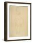 Seated Girl Seen from the Front-Gustav Klimt-Framed Giclee Print