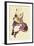 Seated Girl with Striped Stockings-Egon Schiele-Framed Premium Giclee Print