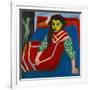 Seated Girl-Ernst Ludwig Kirchner-Framed Giclee Print