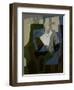 Seated Harlequin, C.1920-Juan Gris-Framed Giclee Print