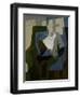 Seated Harlequin, C.1920-Juan Gris-Framed Giclee Print