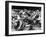 Seated Hippies 1967-null-Framed Photographic Print