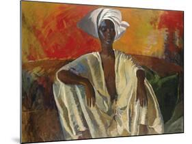 Seated in White-Boscoe Holder-Mounted Giclee Print