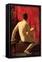 Seated Male Model-William Etty-Framed Stretched Canvas