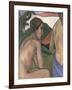 Seated Male Nude in a Landscape, circa 1889-90-Charles Filiger-Framed Giclee Print