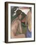 Seated Male Nude in a Landscape, circa 1889-90-Charles Filiger-Framed Giclee Print