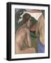 Seated Male Nude in a Landscape, circa 1889-90-Charles Filiger-Framed Giclee Print