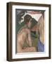 Seated Male Nude in a Landscape, circa 1889-90-Charles Filiger-Framed Giclee Print