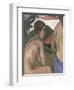 Seated Male Nude in a Landscape, circa 1889-90-Charles Filiger-Framed Giclee Print