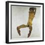 Seated Male Nude (Self-Portrait) - Schiele, Egon (1890-1918) - 1910 - Oil on Canvas - 152,5X150 - L-Egon Schiele-Framed Giclee Print