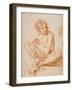 Seated Male Nude-Pesarese Cantarini-Framed Art Print