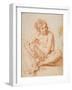 Seated Male Nude-Pesarese Cantarini-Framed Art Print