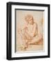 Seated Male Nude-Pesarese Cantarini-Framed Art Print