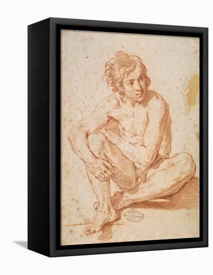 Seated Male Nude-Pesarese Cantarini-Framed Stretched Canvas