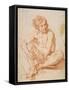 Seated Male Nude-Pesarese Cantarini-Framed Stretched Canvas