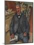 Seated Man, 1898-1900 (Oil on Canvas)-Paul Cezanne-Mounted Giclee Print