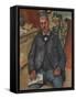 Seated Man, 1898-1900 (Oil on Canvas)-Paul Cezanne-Framed Stretched Canvas