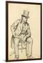 Seated Man, Arm Leaning on His Leg, C. 1872-1875-Ilya Efimovich Repin-Framed Giclee Print