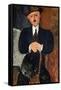 Seated Man (Leaning on a Cane), 1918-Amedeo Modigliani-Framed Stretched Canvas
