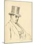 Seated Man with Top Hat, C. 1872-1875-Ilya Efimovich Repin-Mounted Giclee Print