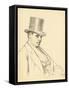 Seated Man with Top Hat, C. 1872-1875-Ilya Efimovich Repin-Framed Stretched Canvas