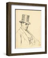 Seated Man with Top Hat, C. 1872-1875-Ilya Efimovich Repin-Framed Giclee Print