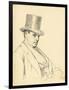 Seated Man with Top Hat, C. 1872-1875-Ilya Efimovich Repin-Framed Giclee Print