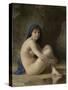 Seated Nude, 1884 (Oil on Canvas)-William-Adolphe Bouguereau-Stretched Canvas