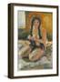 Seated Nude, 1913 (Oil on Canvas)-Edvard Munch-Framed Giclee Print