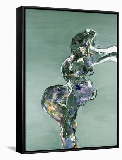 Seated Nude, 1979-Stephen Finer-Framed Stretched Canvas