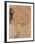 Seated Nude Bending over-Auguste Rodin-Framed Giclee Print