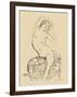 Seated Nude, c.1914-16-Gustav Klimt-Framed Art Print