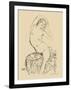 Seated Nude, c.1914-16-Gustav Klimt-Framed Art Print