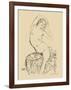 Seated Nude, c.1914-16-Gustav Klimt-Framed Art Print