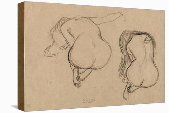 Seated Nude, C1901-Gustav Klimt-Stretched Canvas