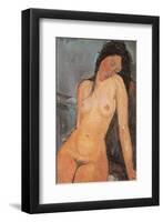 Seated Nude, ca. 1917-Amedeo Modigliani-Framed Art Print