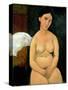 Seated Nude, circa 1917-Amedeo Modigliani-Stretched Canvas