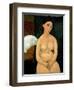 Seated Nude, circa 1917-Amedeo Modigliani-Framed Giclee Print