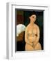 Seated Nude, circa 1917-Amedeo Modigliani-Framed Giclee Print