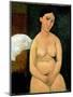 Seated Nude, circa 1917-Amedeo Modigliani-Mounted Giclee Print