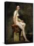 Seated Nude, Mademoiselle Rose, 19th Century-Eugene Delacroix-Stretched Canvas