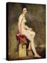 Seated Nude, Mademoiselle Rose-Eugene Delacroix-Stretched Canvas