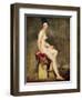 Seated Nude, Mademoiselle Rose-Eugene Delacroix-Framed Giclee Print