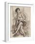 Seated Nude Model, C.1925-26-Jules Pascin-Framed Giclee Print