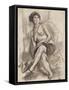 Seated Nude Model, C.1925-26-Jules Pascin-Framed Stretched Canvas