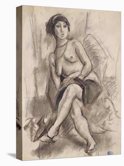 Seated Nude Model, C.1925-26-Jules Pascin-Stretched Canvas