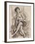 Seated Nude Model, C.1925-26-Jules Pascin-Framed Giclee Print