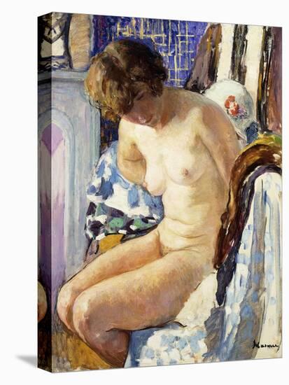 Seated Nude; Nu Assise-Henri Lebasque-Stretched Canvas