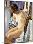 Seated Nude; Nu Assise-Henri Lebasque-Mounted Giclee Print